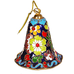 Glocke Weihnachtsglocken Weihnachtsdeko Deko Cloisonne Emaille 5477